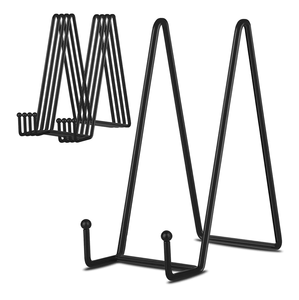Support de Présentation en Fer Noir pour Assiettes, Présentoir Moderne en Métal pour Photos, Décorations et Tablettes de Table - Product Image 3