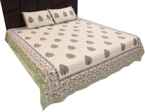Sábana de Algodón con Estampado Artesanal, Diseño Floral Étnico Indio, para Decoración del Hogar, al Mejor Precio - Product Image 1