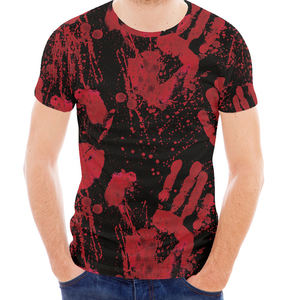 Camiseta de hombre con diseño de logotipo en relieve personalizado al por mayor, impresión por sublimación 3D, camiseta de alta calidad para hombre - Product Image 6