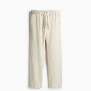 Pantalones de Lino para Hombre, Corte Regular, Ligeros, Transpirables, para Verano, Uso Casual, Oficina, Viajes y Uso Diario - Product Image 2