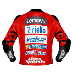 Chaqueta de Motociclismo Andrea Dovizioso Rucati Personalizada, de Cuero de Canguro, con Certificación MotoCP CE, Chaqueta Profesional para Hombre - Product Image 2