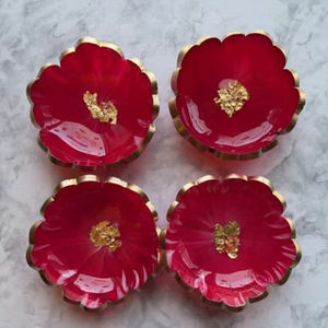 Bol à salade en résine pour cuisine et table, nouveau design, bol de service en résine fait main, vaisselle pour la maison et le jardin, personnalisation - Product Image 1