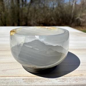 Cuenco de diseño de piedra pulida, accesorio de mármol natural, centro de mesa de ónix hecho a mano, piedra de lujo de alta gama, precio al por mayor - Product Image 2