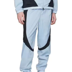 Ensemble 2 pièces unisexe personnalisé : Survêtement coupe-vent avec veste de sport zippée en nylon pour homme et femme - Product Image 3