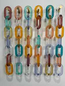 Adornos de Pared de Cadena Acrílica Modernos Hechos a Mano, Artículos Decorativos para el Hogar Personalizados, para Colgar, Venta al por Mayor, Resina Adorable - Product Image 5