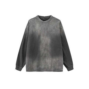 Sudaderas Premium Personalizadas con Lavado Ácido para Hombre, Ropa Deportiva Ligera, Ropa Casual, Corte Regular, Sudaderas Básicas de Algodón Bordadas - Product Image 3