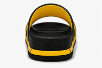 Claquettes sportives pour hommes avec logo personnalisé, couleur unie, bout ouvert, été, EVA antidérapant, dessus en PU