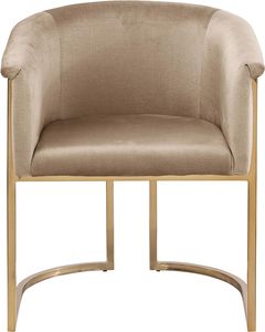 Chaise de salle à manger capitonnée en velours gris moderne et contemporain, chaise d'appoint standard pour chambre et salle à manger - Product Image 3