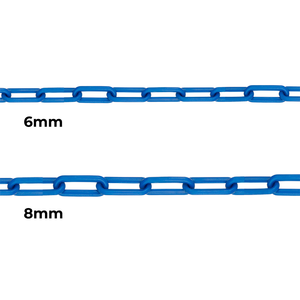 Artículo azul claro transparente de plástico de eslabón largo Certificado de 6mm y 8mm, tamaño personalizado para cadenas de accesorios de iluminación - Product Image 3
