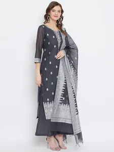 Tela de Algodón Orgánico con Diseño Tejido para Vestidos de Mujer, Marca Safaa - Product Image 2