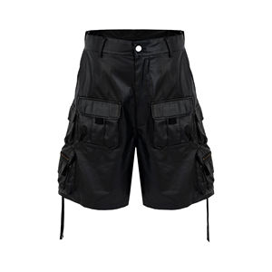 Shorts en jean ciré rétro pour hommes G-star Raw, style streetwear de haute qualité, avec cordon de serrage et poches cargo – Ventes flash - Product Image 6