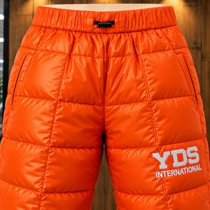 Women's Full Length <b>Padded</b> Style Quilted Puffer <b>Trousers</b> Streetwear Pants DesignDrawstring Casual Winter Wear Heavyweight - Product Image 4