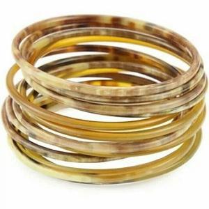 Bracelets ajustables en corne de buffle de qualité supérieure, style ouvert, bijoux faits à la main avec des motifs uniques pour la mode quotidienne et les cadeaux - Product Image 3