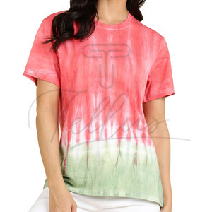 Nueva Camiseta de Manga Corta para Mujer, Informal, con Estampado de Logotipo Tie Dye, de Lona Tejida a Crochet, de Alta Calidad, Secado Rápido y Transpirable - Product Image 4
