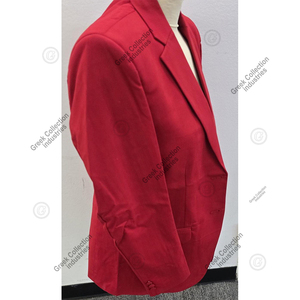 Blazer Personalizado de la Hermandad Delta Sorority DST para Hombre, Cierre de un Botón, Logotipo Bordado, Manga Larga, Accesorios Griegos, Rojo, para Eventos - Product Image 4