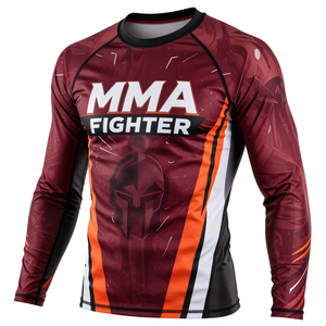 Ropa Deportiva Personalizada, Camiseta de Compresión de Manga Larga Transpirable, Ropa de Gimnasio Sublimada, Camiseta Deportiva Elástica de Secado Rápido - Product Image 3