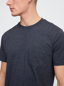 Premium <b>Mens</b> Cotton Moisture Wicking T Shirt Breathable Quick Dry <b>Stretch</b> Gym Training Running Sportswear Fitness Tee - Product Image 2
