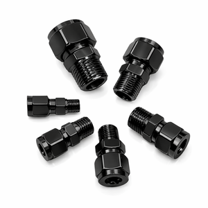 Conectores de Tubería de Acero Inoxidable con Doble Férula y Rosca Macho, Mecanizados por CNC, Certificados ISO9001, para Construcción, Varios Tamaños (1/8''-1/2'') - Product Image 2