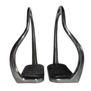 High Strength Aluminum Alloy Horse Stirrups Lightweight Shock Absorbing Anti Slip Tread Equestrian Riding Gear Comfort Safety - Product Image 2