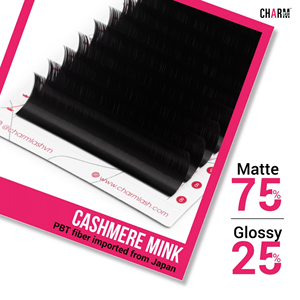 CharmLash - Extensiones de Pestañas al por Mayor, Extensiones de Pestañas de Cachemira, Bandejas de Pestañas Negras Mate, Extensiones de Pestañas Premium - Product Image 1