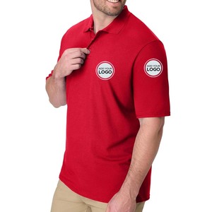 Camisas Tácticas de Alto Rendimiento, Camisa Polo con Rayas Pique, Camisas Polo Recicladas para Hombre de Tallas Grandes - Product Image 2