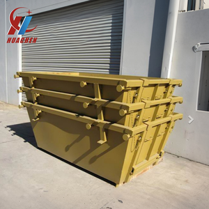 Contenedor <span class=keywords><strong>de</strong></span> Basura Apilable <span class=keywords><strong>de</strong></span> Acero Amarillo, el Más Vendido, para el Transporte <span class=keywords><strong>de</strong></span> Materiales <span class=keywords><strong>de</strong></span> Construcción - Product Image 5