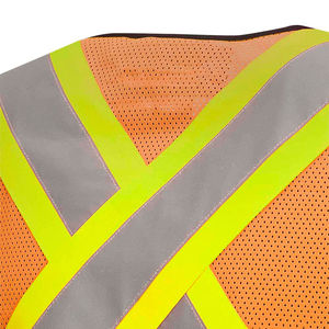 Gilet de sécurité industriel personnalisé 2026 avec logo, haute visibilité, réfléchissant, pour travaux de construction, avec poches - Product Image 4