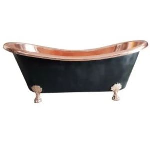 Bañera de Cobre Ovalada Independiente, Artesanal India, Duradera y de Lujo, para Adultos, para Baño en Casa - Product Image 3