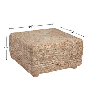 Juego de mesa de centro y mesa auxiliar de madera maciza y yute de diseño bohemio, colección de herramientas de torneado artesanales - Product Image 4