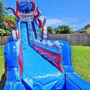 Tobogán de Agua Inflable <span class=keywords><strong>Grande</strong></span>, Tobogán Acuático Inflable para Niños y Adultos - Product Image 3