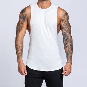 Mens Vintage Knitted 100% Cotton Breathable Quick Dry Tank Top Fitness Gym <b>Stringer</b> Singlet Sports <b>Vest</b> Custom Design Casual - Product Image 1