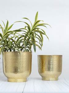 Modernos y lujosos jarrones de aluminio para mesa, jarrones de hierro para flores, para decoración del hogar, acabado de alta calidad - Product Image 1