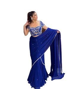 Lehenga Choli Listo para Usar, Inspirado en Celebridades, de Seda Georgette con Bordado de Piel Sintética, Reversible, Moderno y Cómodo para Fiestas - Product Image 1