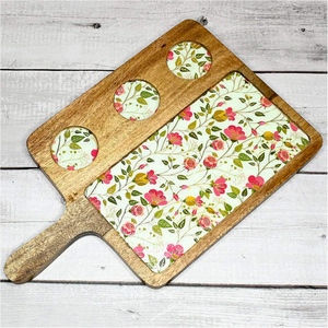 Wholesale Eco-Friendly Natural Wooden Square Classic Serving Platter with <b>Mini</b> Bowl Set Personalized for Dessert & Dry Fruits - Product Image 3