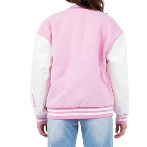 Chaqueta Varsity para Mujer, Nueva Colección de Invierno, Venta al Por Mayor, Personalizable con Bordado OEM, Talla Corta, Superventas - Product Image 3