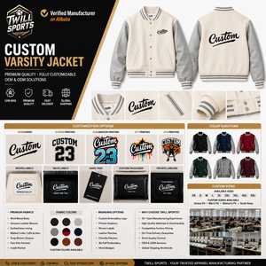 Chaqueta Varsity Personalizada para Hombre, Color Sólido, con Mangas Grises, Letra Bordada en la Parte Delantera, Cuello Camisero, Casual, Invierno, Resistente al Viento - Product Image 4