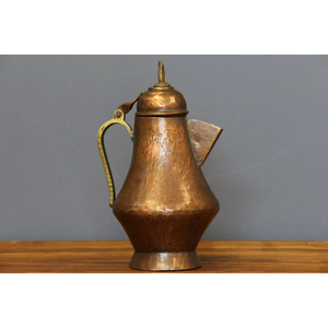 Modern Design Copper <b>Drinking</b> <b>Jug</b> With Handle Pure Copper Water Pitcher <b>Drinking</b> <b>Jug</b> for Home and Wedding Usage Handmade - Product Image 2