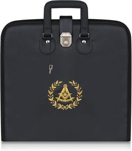 Étui pour tablier souple de Maître Maçon de Loge Bleue Maçonnique, fait main et brodé - Provincial MM/WM 16x18 - Product Image 2