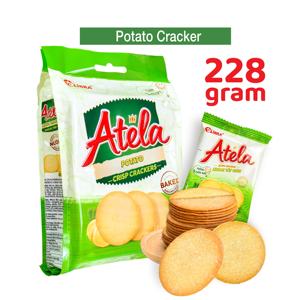 LIBRA ATELA Potato Crispy Crackers 228G HALAL ISO Salado Dulce Sabor Bolsita Caja Embalaje FMCG Producto Vietnam Buen Precio - Product Image 3
