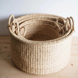 Set Of 4 Nesting Floor Basket Handmade Storage Basket Wholesale eco-friendly Made Viet Nam - Product Image 2