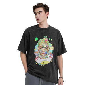 Custom Oversized Men's Cartoon Print T-Shirt Short Sleeve O-Neck Street Style 100% Cotton Jersey Fit Regular Unisex T-shirt - Product Image 2