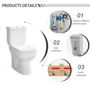 WC Sanitaires Argentin à Vendre, WC Moderne en Céramique à Deux Pièces de 250 mm, Double Chasse d'Eau, pour Hôtels, Toilettes, Prix Bas - Product Image 2