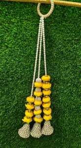 ดอกโบตั๋นประดิษฐ์พร้อมพวงระย้าไข่มุกสำหรับงานแต่งงาน ฮัลดี เมฮันดี นิกาห์ ฉากหลัง |   เทศกาลดีวาลี พระพุทธเจ้ากฤษณมณี และของตกแต่งบ้านแบบแขวน - Product Image 3