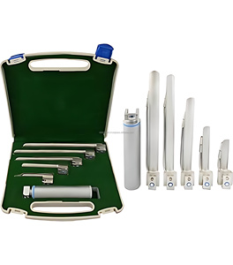 Kit de Intubación para Manejo de las Vías Respiratorias ENT, Laringoscopio LED Miller con 5 Hojas Rectas de Acero Inoxidable de Grado Médico Reutilizables - Product Image 4