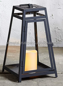 Linterna de metal negro personalizable para decoración de interiores que mejora el hogar en cualquier momento para el uso de velas en múltiples ocasiones - Product Image 5