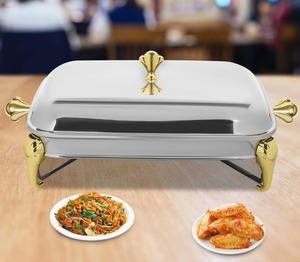 Stainless Steel 3 Quart Rectangular <b>Chafing</b> <b>Dish</b> <b>Buffet</b> <b>Set</b> Catering Food Warmer for Parties And Events At Best Price - Product Image 3