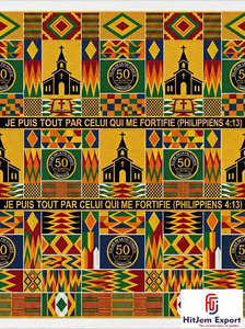 Fabricante de Tela de Cera Kente Personalizada para Iglesias, Uniformes Africanos para Aniversarios Religiosos, Proveedor y Exportador OEM ODM - Product Image 4