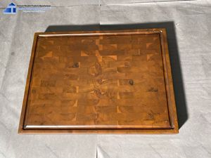 Wood Rectangle Chopping <b>Block</b> Durable Natural Wood Cutting Board Eco-Friendly Sustainable Non-Toxic 1.5cm Thick Dishwasher Safe - Product Image 2