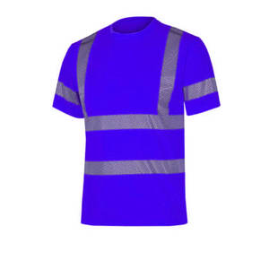เสื้อยืดสะท้อนแสงความปลอดภัยสูงสำหรับผู้ชาย ผ้าฝ้าย 100% ระบายอากาศได้ดี แขนสั้น ชุดทำงาน พิมพ์ลายซิลค์สกรีน CIQ - Product Image 6