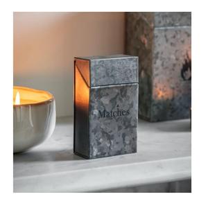 Portafósforos Rectangular Largo de Metal Negro Ahumado, Decoración Rústica para el Hogar, Portafósforos para Accesorios de Fumadores - Product Image 2